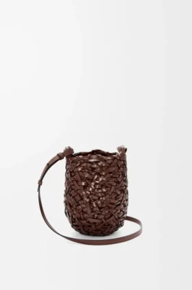 Kleine Nest Basket-tassen van kalfsleer