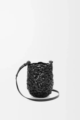 Kleine Nest Basket-tassen van kalfsleer