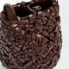 Kleine Nest Basket-tassen van kalfsleer