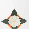 Kleine orchideeënkaars met deksel van klassiek kalfsleer en messing Kleine orchideeënkaars met deksel van klassiek kalfsleer en messing