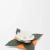 Kleine orchideeënkaars met deksel van klassiek kalfsleer en messing Kleine orchideeënkaars met deksel van klassiek kalfsleer en messing