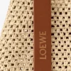 Kleine Punch Hole Hobo van raffia en kalfsleer Kleine Punch Hole Hobo van raffia en kalfsleer