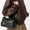 Kleine Puzzle Biker-tas van glanzend kalfsleer Kleine Puzzle Biker-tas van glanzend kalfsleer