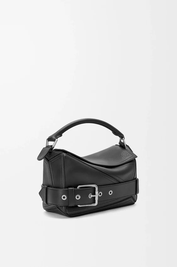 Kleine Puzzle Biker-tas van glanzend kalfsleer Kleine Puzzle Biker-tas van glanzend kalfsleer