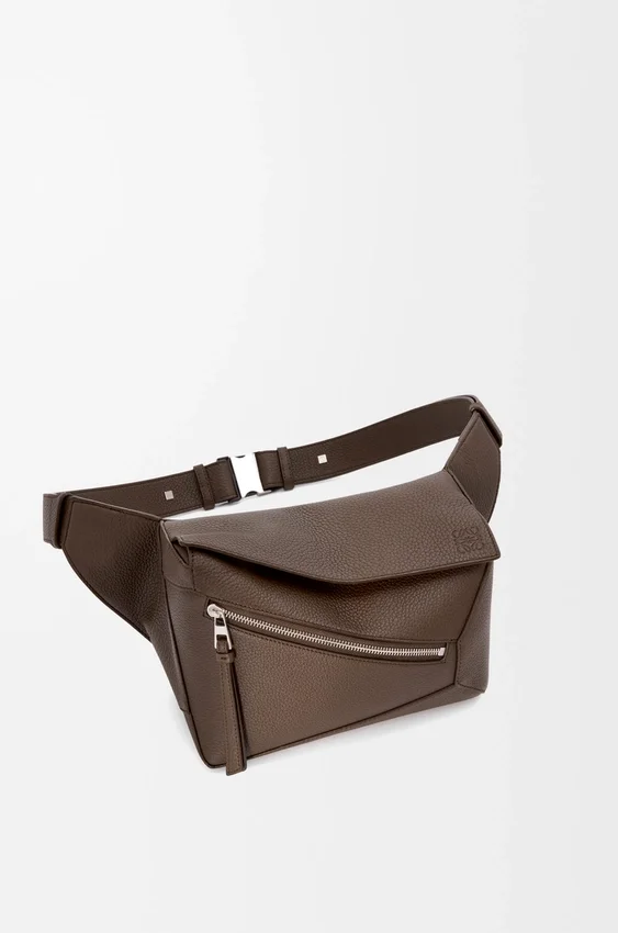 Kleine Puzzle Bumbag van generfd kalfsleer Kleine Puzzle Bumbag van generfd kalfsleer