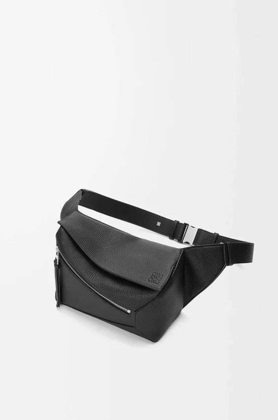 Kleine Puzzle Bumbag van generfd kalfsleer Kleine Puzzle Bumbag van generfd kalfsleer