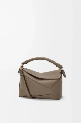 Kleine Puzzle Edge-tas van zacht generfd kalfsleer Kleine Puzzle Edge-tas van zacht generfd kalfsleer