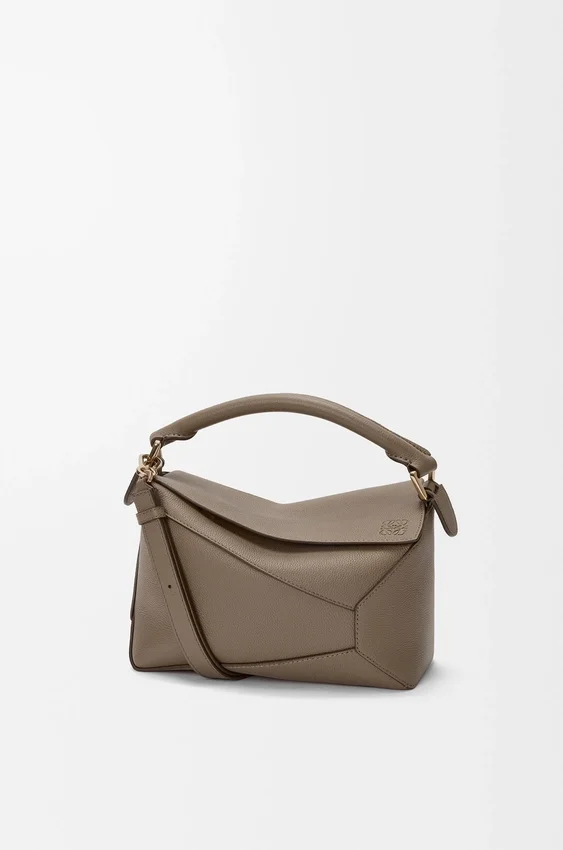 Kleine Puzzle Edge-tas van zacht generfd kalfsleer Kleine Puzzle Edge-tas van zacht generfd kalfsleer