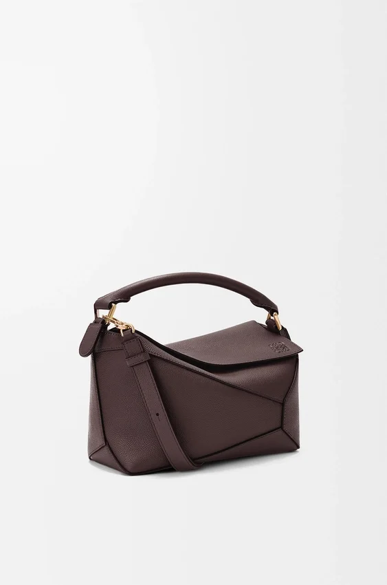 Kleine Puzzle Edge-tas van zacht generfd kalfsleer Kleine Puzzle Edge-tas van zacht generfd kalfsleer