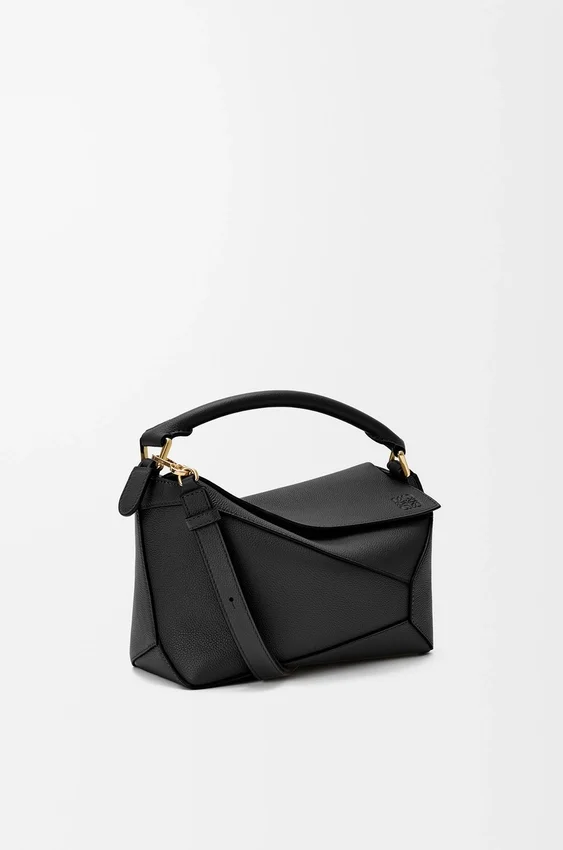 Kleine Puzzle Edge-tas van zacht generfd kalfsleer Kleine Puzzle Edge-tas van zacht generfd kalfsleer
