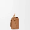 Kleine Puzzle Edge-tas van zacht generfd kalfsleer