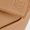 Kleine Puzzle Edge-tas van zacht generfd kalfsleer