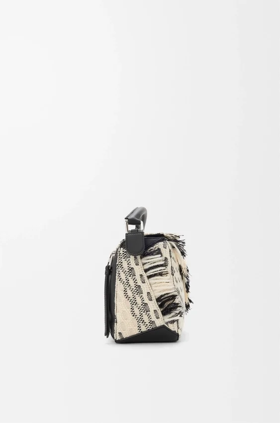 Kleine Puzzle-tas van geweven textiel Kleine Puzzle-tas van geweven textiel
