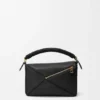 Kleine Puzzle-tas van glad kalfsleer en nappa-lamsleer Kleine Puzzle-tas van glad kalfsleer en nappa-lamsleer