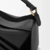 Kleine Puzzle-tas van klassiek kalfsleer en suède Kleine Puzzle-tas van klassiek kalfsleer en suède
