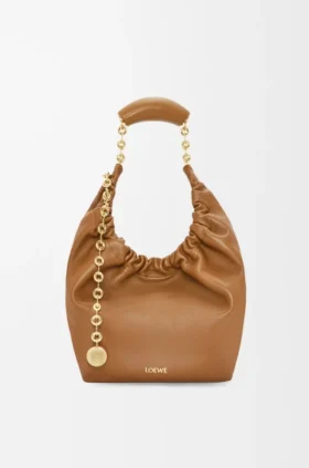 Kleine Squeeze-tas van zacht nappa-lamsleer