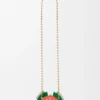 Knight Cat-clutch van metaal en nappa-lamsleer
