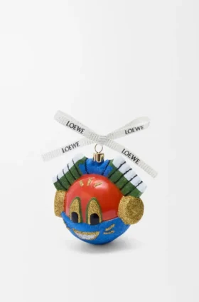 Knight cat kerstbal van geblazen glas