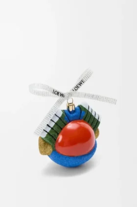 Knight cat kerstbal van geblazen glas