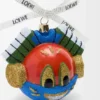 Knight cat kerstbal van geblazen glas Knight cat kerstbal van geblazen glas