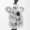 Koala-bedeltje van vilt en kalfsleer Koala-bedeltje van vilt en kalfsleer