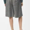 Korte broek van een mix van viscose en linnen Korte broek van een mix van viscose en linnen