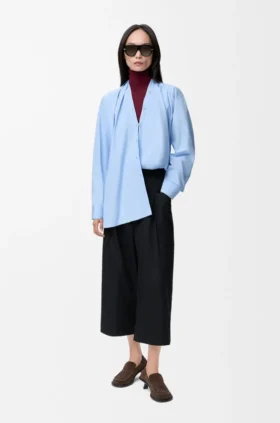 Korte broek van katoen en zijde Korte broek van katoen en zijde