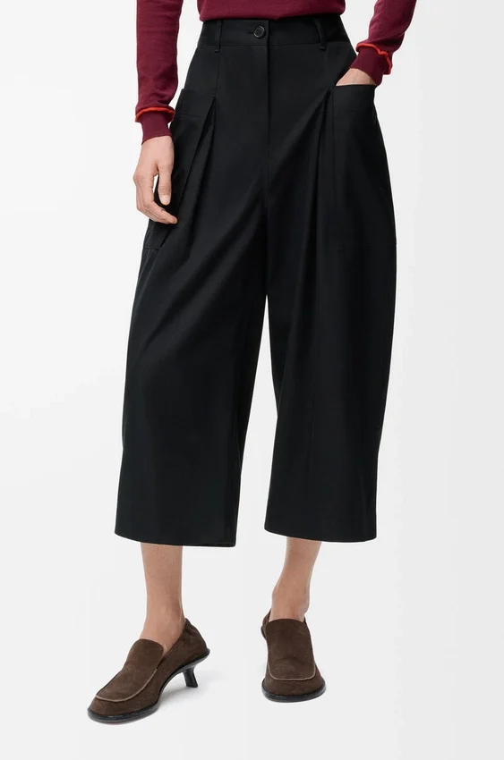 Korte broek van katoen en zijde Korte broek van katoen en zijde