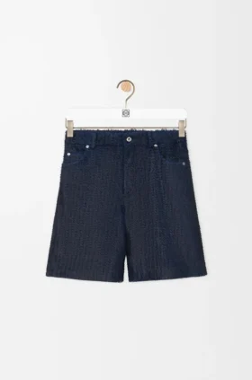 Korte broek van nappa-lamsleer