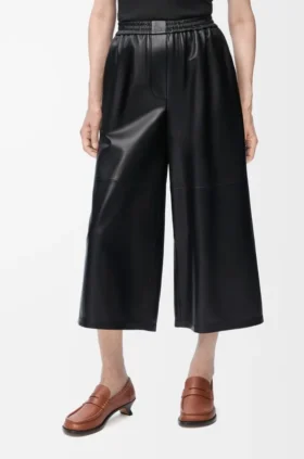 Korte broek van nappa-lamsleer Korte broek van nappa-lamsleer