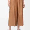 Korte broek van nappa-lamsleer