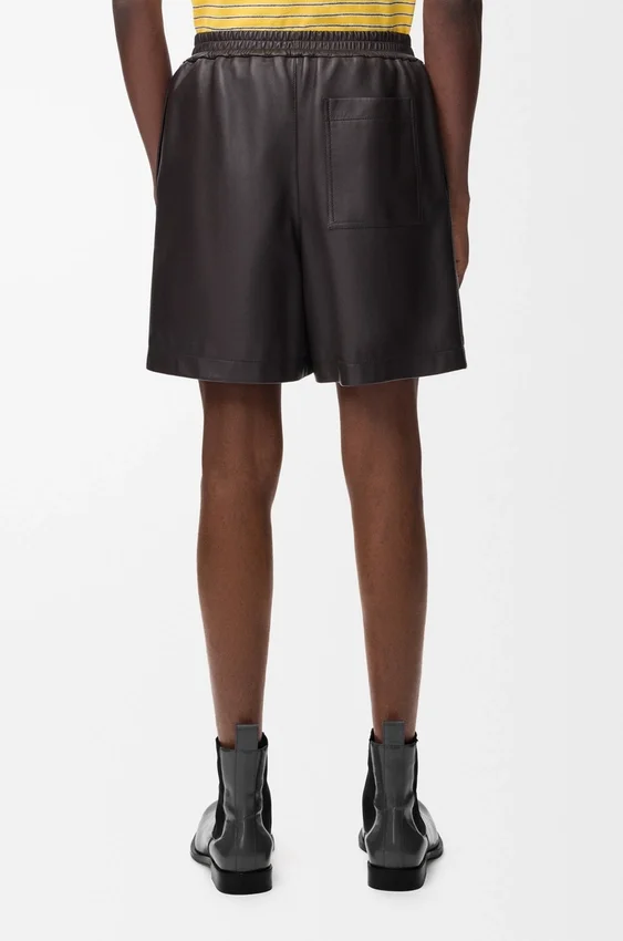 Korte broek van nappa-lamsleer Korte broek van nappa-lamsleer