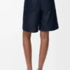Korte broek van nappa-lamsleer
