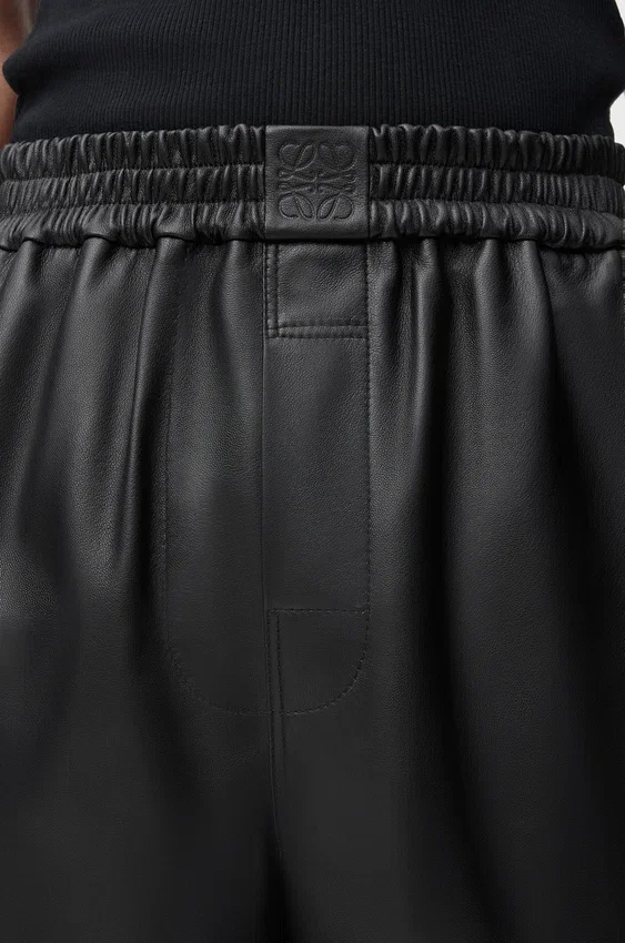 Korte broek van nappa-lamsleer Korte broek van nappa-lamsleer
