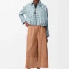 Korte broek van nappa-lamsleer en suède geitenleer Korte broek van nappa-lamsleer en suède geitenleer