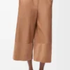 Korte broek van nappa-lamsleer en suède geitenleer Korte broek van nappa-lamsleer en suède geitenleer
