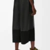 Korte broek van nappa-lamsleer en suède geitenleer Korte broek van nappa-lamsleer en suède geitenleer