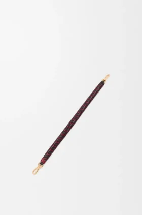 Korte riem met pijlmotief van kalfsleer