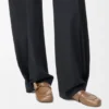 Loafer met sluiting van glanzend, glad kalfsleer Loafer met sluiting van glanzend, glad kalfsleer