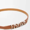 Loewe-armband met dubbele wikkel in kalfsleer Loewe-armband met dubbele wikkel in kalfsleer