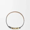 Loewe-armband met dubbele wikkel in kalfsleer Loewe-armband met dubbele wikkel in kalfsleer