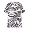 Loewe gestreept katoenen T-shirt met korte mouwen voor heren, wit en blauw, H526341X72-2091