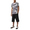 Loewe gestreept katoenen T-shirt met korte mouwen voor heren, wit en blauw, H526341X72-2091