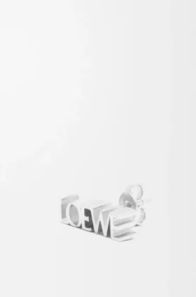 Loewe Graphic enkele oorbel van sterlingzilver
