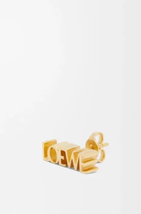Loewe Graphic enkele oorbel van sterlingzilver