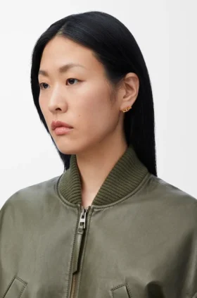 Loewe Graphic enkele oorbel van sterlingzilver