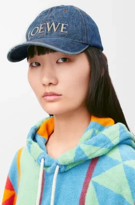 Loewe-pet van denim Loewe-pet van denim