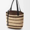 Loop-mand van raffia