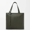 Loop Zipped Tote bag van soepel generfd kalfsleer Loop Zipped Tote bag van soepel generfd kalfsleer