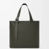 Loop Zipped Tote bag van soepel generfd kalfsleer Loop Zipped Tote bag van soepel generfd kalfsleer